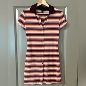 Wild Fable Collared Striped Mini Dress | Size XS